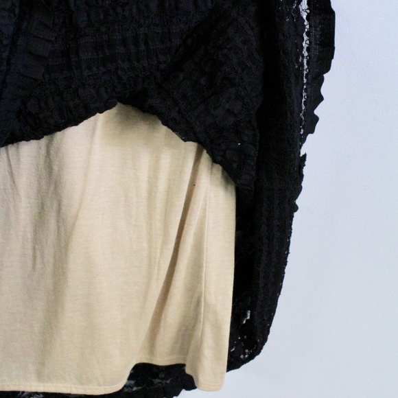 Max Studio Nude Black Lace Skirt NWT M - Picture 4 of 4
